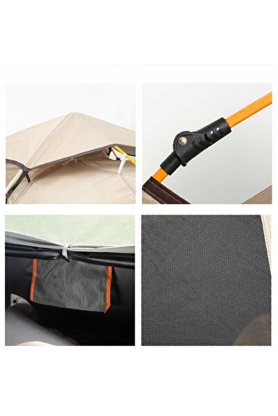 NO BRAND 210*150*125CM Cort de camping pop-up pentru 2-3 persoane, pentru fam...
