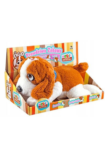 NO BRAND CÂINE DE PLUȘ FIGO, JUCĂRIE INTERACTIVĂ CU MIȘCARE ȘI SUNET, 25 CM