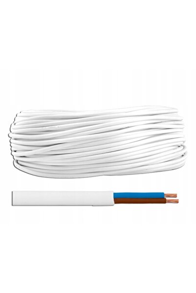 Lamex Cablu LINKA OMY 2x1.00 100m plat 300/300V alb LXOMYP2X1