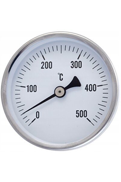 NO BRAND Termometru mare cu sondă de 15 cm pentru gaze de ardere 0-500°C pent...