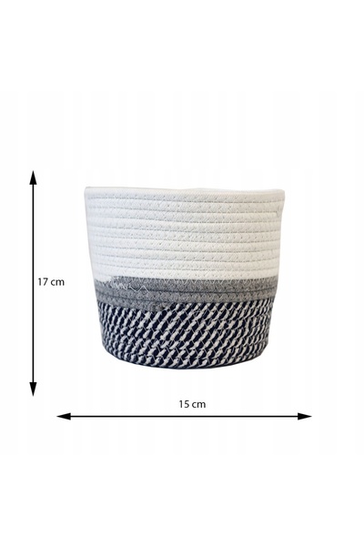 Home Styling Collection COȘ DE BUMBAC pentru obiecte mici, împletit, elegant x3