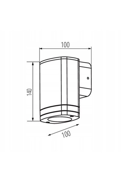 KANLUX Aplică de perete de exterior pentru fațadă ZEVI GU10 10W Gri