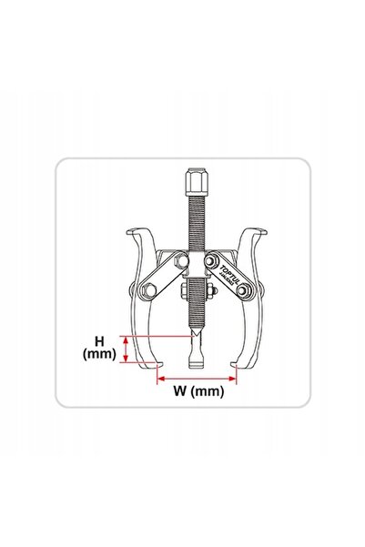 NO BRAND Extractor de șuruburi triplu ranforsat pentru rulmenți 8 " 200mm cu ...