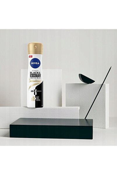 NIVEA 4 x SPRAY ANTIPERSPIRANT INVIZIBIL NETED MĂTĂSOS ALB-NEGRU 150 ML