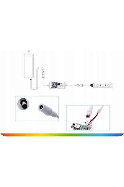 NO BRAND Kit LED COB 12V 10m 4000K ALB NEUTRAL Sursă de alimentare Telecomand...