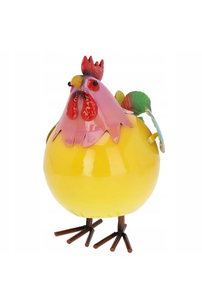 Progarden Figurină cocoș metalic multicolor 21 x 25 x 28 cm decorațiune