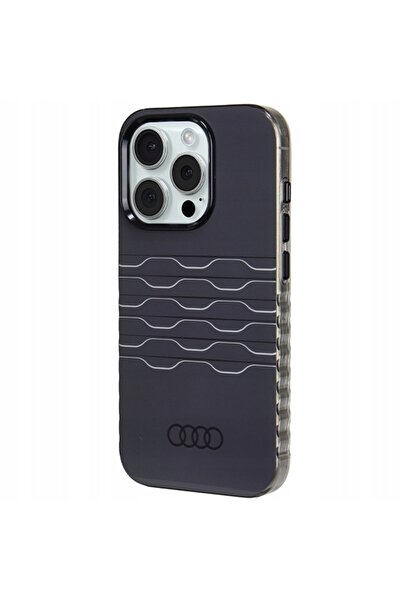 NO BRAND Carcasă rigidă AUDI pentru MagSafe iPhone 15 Pro 6 1 Negru