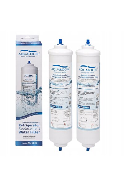 Aqualogis 2X Filtru de apă ALCB1S pentru frigider LG SAMSUNG, înlocuiește DA2...