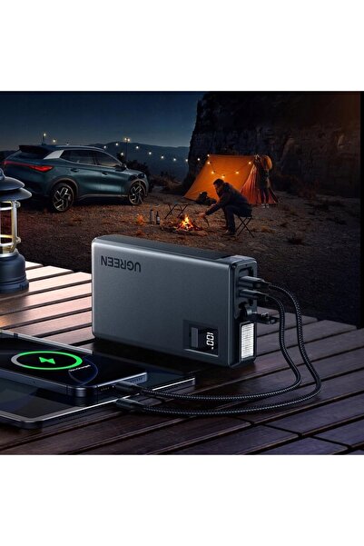 Ugreen DISPOZITIV DE PORNIRE DE EMERGENȚĂ 12000MAH PENTRU AUTO 1000A CU USB-C...