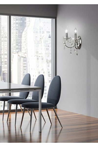 NO BRAND Aplică de perete Candellux argintie E14 40 W