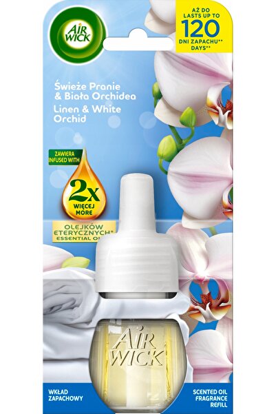 Air Wick Zapas Odorizant pentru rufe Fresh White Orchid Rezervă 19ml x6