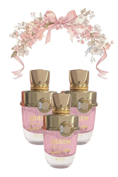 RIAVA PERFUMES 3 قطع من عطر كوين أوف برفوم 100 مل