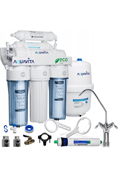 NO BRAND Filtru de apă RO6 AQUA VITA cu osmoză inversă, MINERALIZATOR, membra...