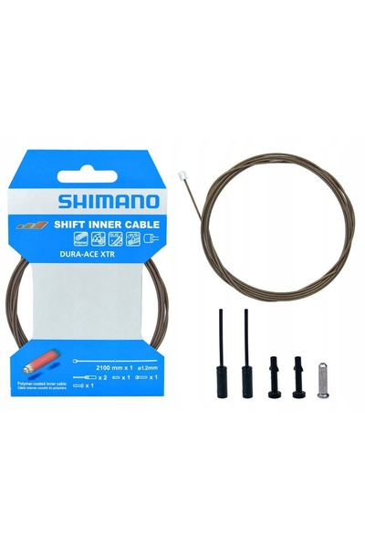 NO BRAND SHIMANO Polimer 1.2x2100mm XTR Dura ACE Cablu Schimbător Bicicletă M...