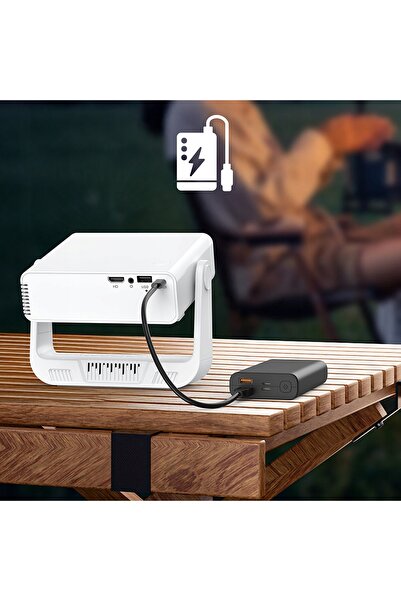 zenwire Proiector LED Proiector Beamer USB-C WiFi 4K PrimeView IMC260 alb
