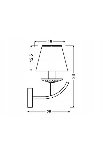 NO BRAND Aplică de perete candellux galbenă E14 40 W