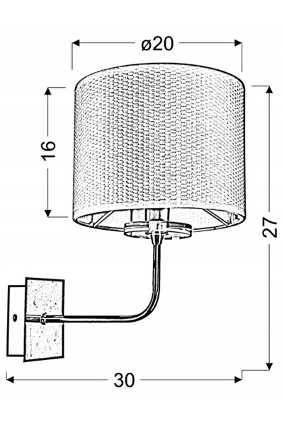 NO BRAND Aplică de perete Candellux argintie E14 40 W
