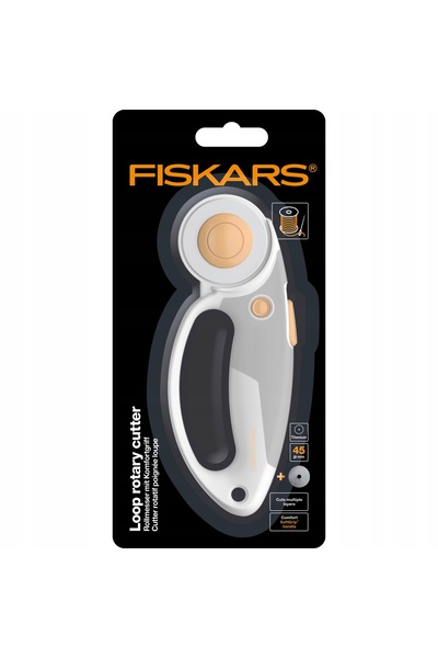 FiSKARS Cuțit de croitor cu lamă de titan de 45mm pentru tăierea țesăturilor,...