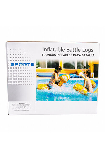 Sports Set Joc Gonflabil pentru Luptă în Apă – 2 Trunchiuri Gonflabile + 2 Ba...