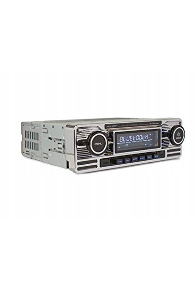 NO BRAND Radio auto MP3 USB SD Bluetooth Argintiu Cromat Retro Caliber RMD120BT