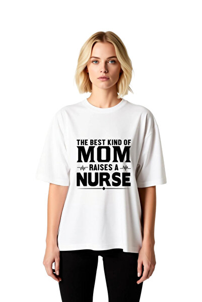 PayBuy تي شيرت نسائي كبير الحجم مطبوع عليه Nurse Mom بأكمام قصيرة، قصة مريحة،...