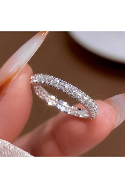 Choice89 6 Silver Three 925 Sterling Silver 1.4mm Fashion Simplicity Full Zir...