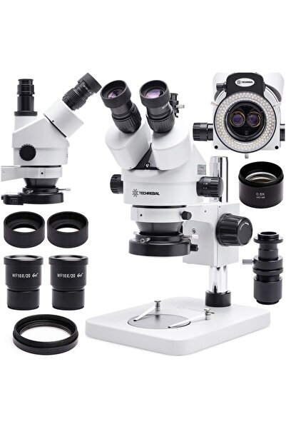 TECHREBAL Microscop Barlow 10HT 0.5x Iluminare 56x