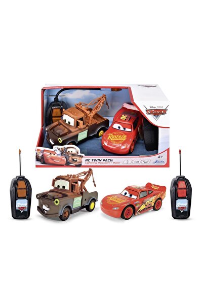 Simba Set de 2 mașini cu telecomandă Jada Cars, Lightning McQueen și Mater, p...