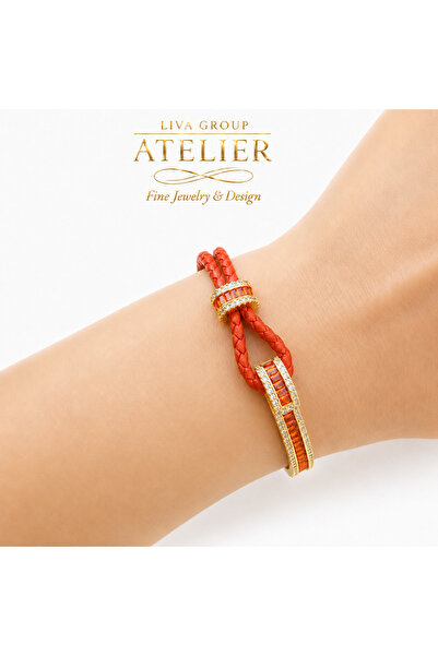 Liva Group Atelier Imported Special Material Braided Colorful Zircon Stone Br...