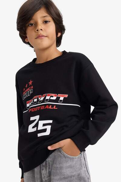 DeFacto Crew Neck Printed Sweatshirt for Boys G4819A825Wn