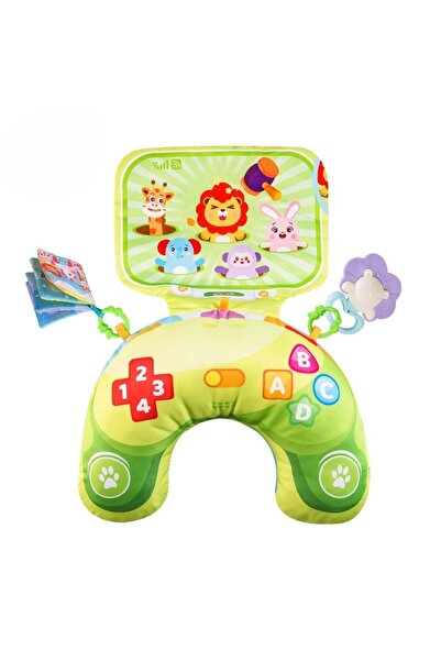 OEM Perna Tummy-Time - Carti Textile, Jucarii Senzoriale si sunete - verde