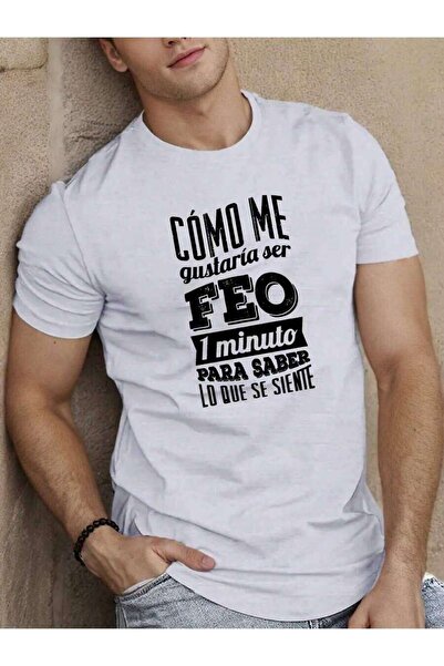NOURAM Men's Fun Phrase-Shirt - Como Me Cuarzo Sueltos Printed-Shirt, Round N...