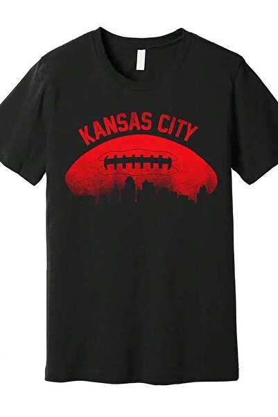 NOURAM 1pc Men's Kansas Premium T-Shirt, 100% Cotton Crew Neck Short Sleeve, ...