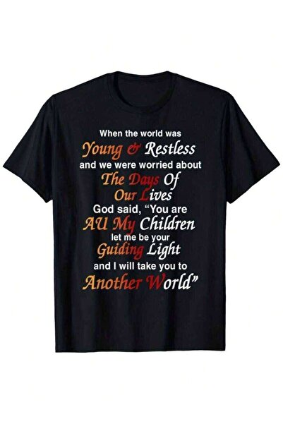 NOURAM When The Was Young Restless T-Shirt - 100% Cotton Casual Tee With Insp...