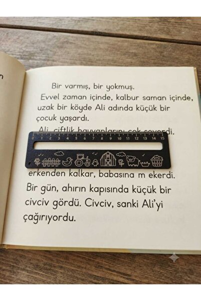 Mu Art Ahşap 10 bucăți semnătoare de carte din lemn (cu ghid de lectură și ri...