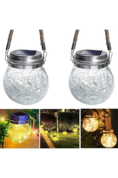 Generic Brand Sși de 2 lampes pardosealăaires en sticlă craquelé – lumină cha...