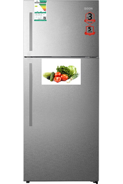 Edison No-Frost Refrigerator, 466 Liters, 16.5 Cubic Feet, Inverter, 2 Doors,...