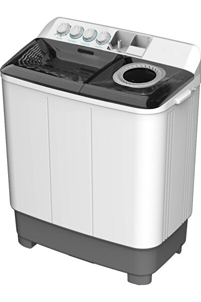 Edison EDSTT10NW Semi-Automatic Washing Machine, 10 kg, Twin Tub, Top Load - ...