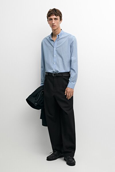 Massimo Dutti Kareli relaxed fit gömlek