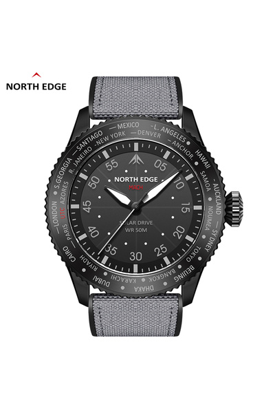 Choice ساعة كوارتز تعمل بالطاقة الشمسية من NORTH EDGE 2024 MACH للرجال، مقاوم...