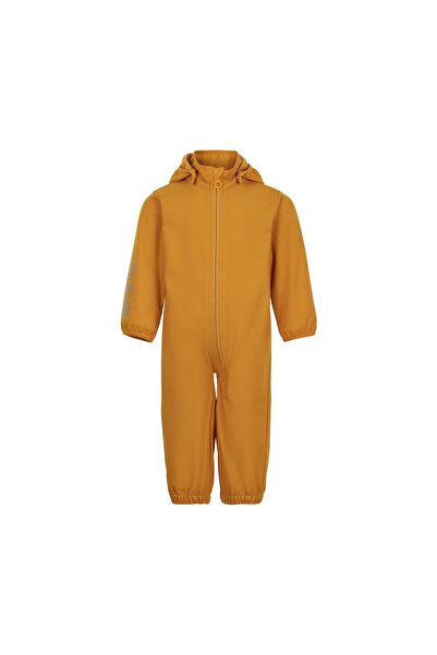 Minymo Salopetă softshell impermeabilă, rezistentă la ploaie și vânt, portoca...