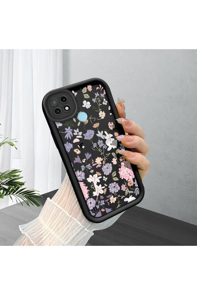 ucuc Realme C21 Compatible Black Silicone Case Shockproof with Camera Protection