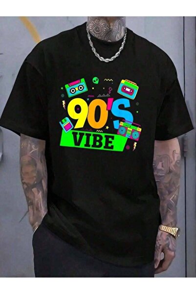 Astogria13 % Cotton 90's Vibe Funny 90s Costume Retro Vintage 1990s Theme Par...