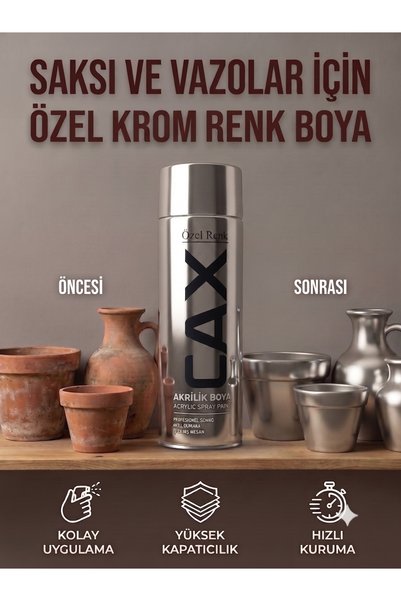 caxcolors Akrilik Sprey Boya 400ml - Saksı ve Vazolar İçin Hızlı Kuruyan Hobi...
