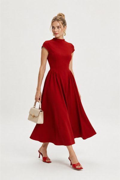 Bella Bloom Boutique Women's Long Dress with Back Lacing, Stylish Casual Event Dress