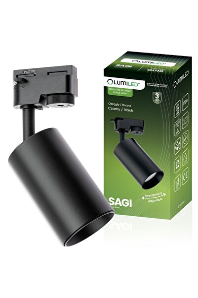 Lumiled Spot de șină GU10 Negru Lampă SAGI pentru șine monofazate