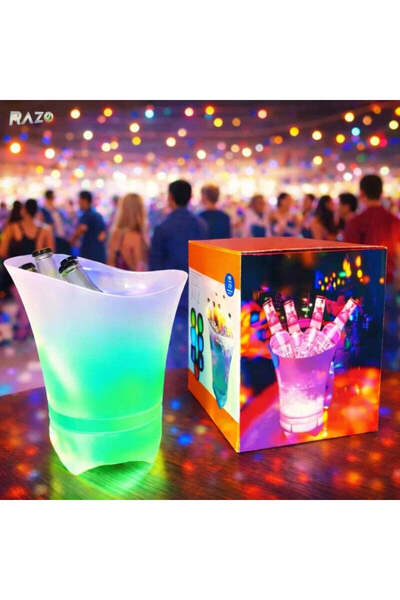 Generic Frapieră LED cu Boxă Bluetooth, Lumină RGB 7 Culori, Reîncărcabilă USB