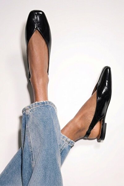 İX Siena Kadın Kare Burun Babet Slingback