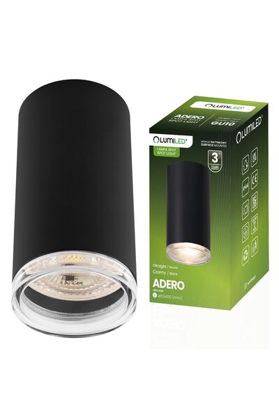 Lumiled Plafonieră LED tip spot, tub spot GU10 IP44 ADERO Negru