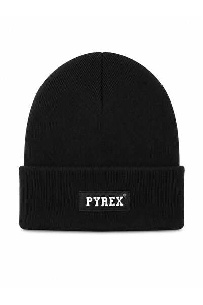 Basics&More Folded Unisex Knitted Beanie Black
